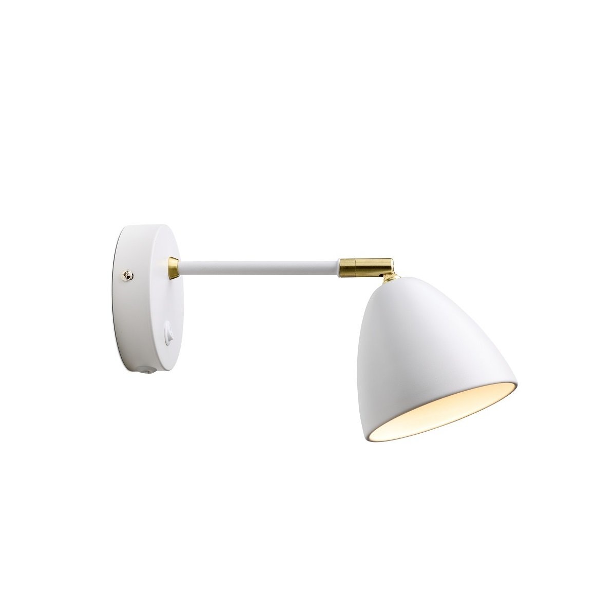 Halo Design 747863 Wandleuchte Room 1-flammig Weiß Messing