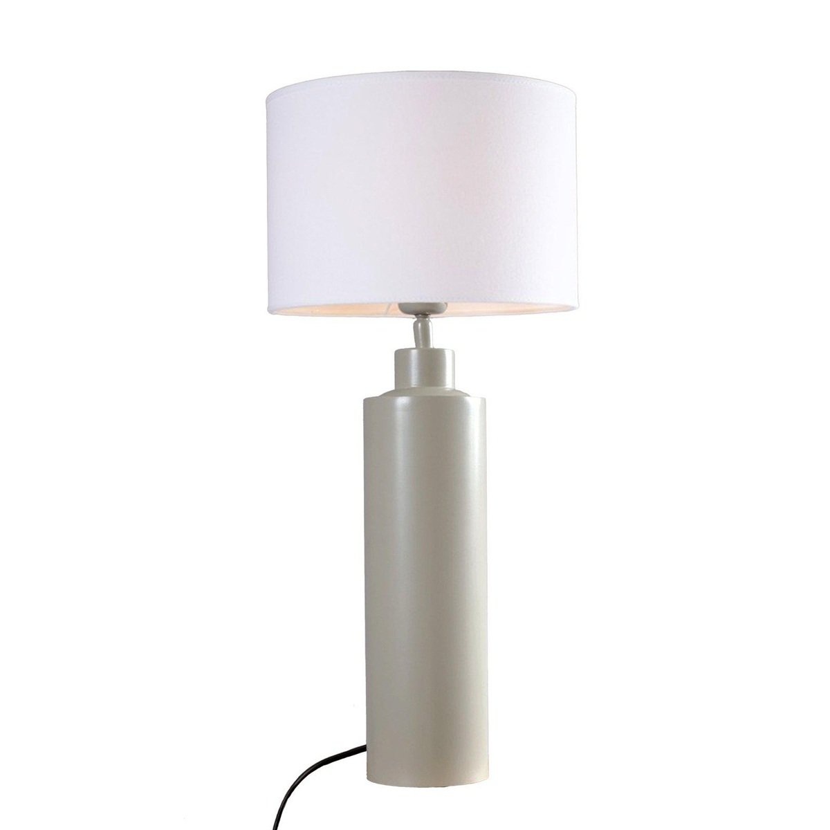 PR Home 4164418-FR01 Tischleuchte Solo Beige matt Stoffschirm weiß 65cm