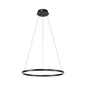 Leuchten Direkt 15394-13 RITUS LED Pendelleuchte Anthrazit rund 60cm dimmbar