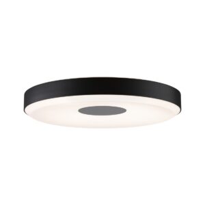Paulmann 79518 LED Deckenleuchte Puric Pane 400mm 2700K Schwarz Grau dimmbar