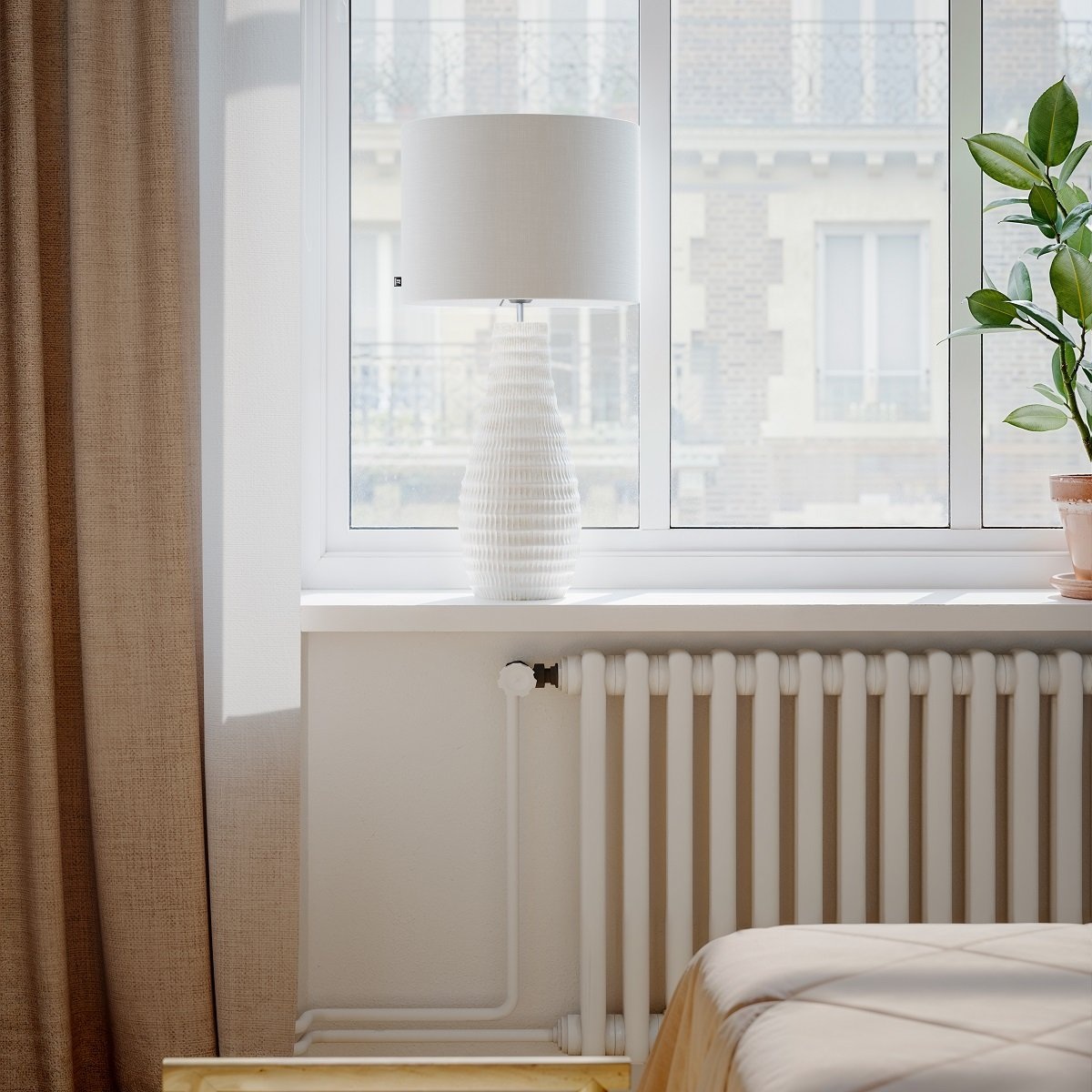 By Rydéns 4002770-5506 Bartha 74 Tischleuchte creme beige – Bild 2