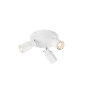 SLV 1008334 PURI 2.0 Tube Wand- und Deckenleuchte rund 3-flammig weiß GU10