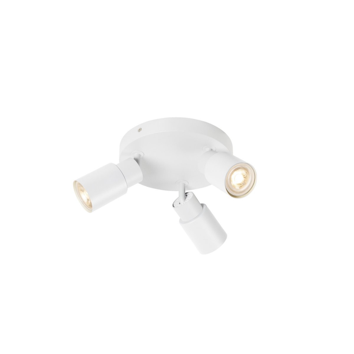 SLV 1008334 PURI 2.0 Tube Wand- und Deckenleuchte rund 3-flammig weiß GU10