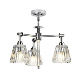 Elstead Lighting Agatha 3-Light Deckenleuchte Chrom poliert 3-flammig G9 IP44